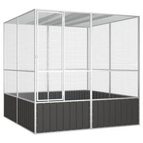 Bird Cage Anthracite 84.1"x85.6"x83.3" Galvanized Steel