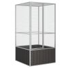 Bird Cage Anthracite 43.7"x42.1"x83.3" Galvanized Steel