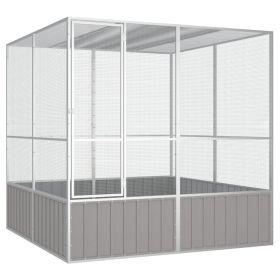 Bird Cage Gray 84.1"x85.6"x83.3" Galvanized Steel