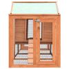 Rabbit Hutch Solid Pine & Fir Wood 122"x27.6"x34.3"