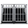 Dog Cage with Double Door 37"x34.6"x27.2"