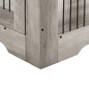 Furniture Style Dog Crate End Table with Drawer; Pet Kennels with Double Doors ; Dog House Indoor Use; (Grey; 29.92'w x 24.80' d x 30.71'h)