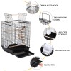 Bird Open Top Cage Small Parrot Cage with Toy