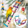 Bird Parakeet Toys; Swing Hanging Standing Chewing Toy Hammock Climbing Ladder Bird Cage Colorful Toys Suitable for Budgerigar; Parakeet; Conure; Cock