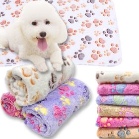 Soft and Fluffy High Quality Pet Blanket Cute Cartoon Pattern Pet Mat Warm and Comfortable Blanket for Cat and Dogs Pet Supplies (Color: Blue elephant, size: For kittens  60X40cm)