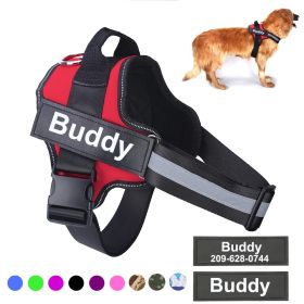 Personalized Dog Harness NO PULL Reflective Breathable Adjustable Pet Harness Vest For Small Large Dog Custom Patch Pet Supplies (Color: Mosaic, size: Baby1)