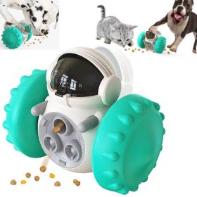 Cat And Dog Toys Slow Food Interactive Balance Car Multifunctional Fun Development Smart Pet Feeding Dog Toy Car Pets Products (Color: Green)