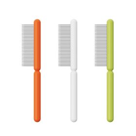 Ai Wo Pet Comb Cat Row Comb Dog Comb Special Stainless Steel Dense Teeth to Remove Floating Hair One Piece for Cross border Shipping (colour: Stick Ice Coarse Teeth, Specifications: green)