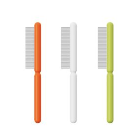 Ai Wo Pet Comb Cat Row Comb Dog Comb Special Stainless Steel Dense Teeth to Remove Floating Hair One Piece for Cross border Shipping (colour: Stick Ice Teeth, Specifications: green)