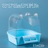 1pcs Bird Bath Box; Parrot Bath Box Bird Cage Accessory Supplies Bathing Tub Bath Parrot Bathing Tub