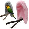 2 Pcs Soft Plush Bird Hammock Winter Windproof Bird Parrot Cage Hanging Bed Parakeet Cave Hideout Tent Pet Birds Nest Supplies