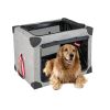 Collapsible Pet Carry Case with 3 Mesh Doors