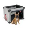 Collapsible Pet Carry Case with 3 Mesh Doors