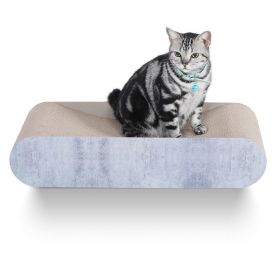 Durable Recycle Board Pads Cat Scratching Post Lounge Bed (Color: Gray, Type: Pet entertainment)