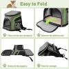 Foldable Airline Travel Pet Carrier Bag with Safety Strap