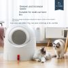 Large enclosed cat litter basin, semi enclosed and semi-automatic cat toilet, odor proof and sand proof, one piece for shipping