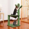 Indoor with Large House Natural Sisal Rope Cactus Cat Tree Condo