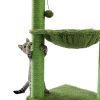 Indoor with Large House Natural Sisal Rope Cactus Cat Tree Condo