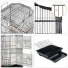 64" Rolling Bird Cage with Rolling Black Stand and Perch