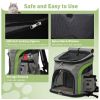 Foldable Airline Travel Pet Carrier Bag with Safety Strap