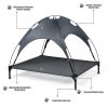 Outdoor travel CampingPortable Elevated Pet Bed With Removable Canopy Shade