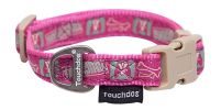 Touchdog 'Caliber' Designer Embroidered Fashion Pet Dog Leash And Collar Combination