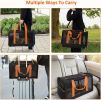 Foldable Airline Travel Pet Carrier Bag with Safety Strap