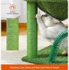 Indoor with Large House Natural Sisal Rope Cactus Cat Tree Condo