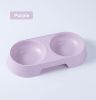 Double Cat Bowl Dog Bowl Pet Feeding Macarone Cat Water Food Bowl Anti-overturning Pet Bowls Feeder For Cats Dogs Pet Supplies