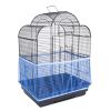 3pcs Receptor Seed Guard Nylon Mesh Bird Parrot Cover Soft Easy Cleaning Nylon Airy Fabric Mesh Bird Cage Cover Seed Catcher Guard