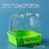 1pcs Bird Bath Box; Parrot Bath Box Bird Cage Accessory Supplies Bathing Tub Bath Parrot Bathing Tub