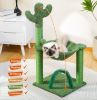 Indoor with Large House Natural Sisal Rope Cactus Cat Tree Condo