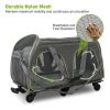 Pet Rolling Carrier With Wheels Pet Travel Carrier Transport