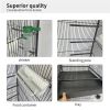 Bird Cage for Parakeets Cockatiels Parrot Green Cheek Conures Pigeons Lovebird with Rolling Stand