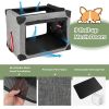 Collapsible Pet Carry Case with 3 Mesh Doors