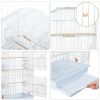 64" Rolling Bird Cage with Rolling Black Stand and Perch