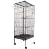 Bird Cage for Parakeets Cockatiels Parrot Green Cheek Conures Pigeons Lovebird with Rolling Stand