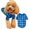 Warm Fleece Dog Clothing Classic Plaid Patchwork Dog and Cat Hoodies